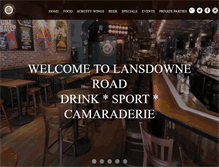 Tablet Screenshot of lansdowneroadnyc.com